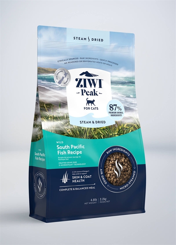 Ziwipeak Kattefoder med Dampet Tørret Fisk 2,2 kg