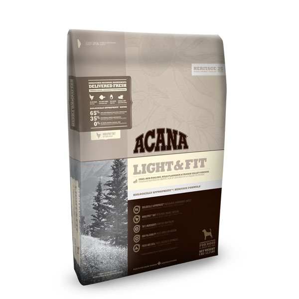 Acana Hundefoder Light & Fit 2 Kg - Ideelt til overvægtige hunde