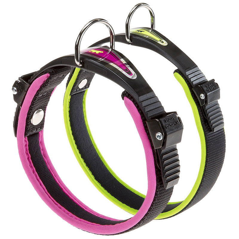 Ergocomfort Hundehalsbånd med Easy Luk - Gul 52-60 cm