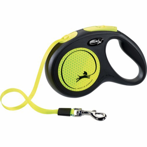 Flexi Neon Flexline 5m Hundeline - Synlig i Mørket