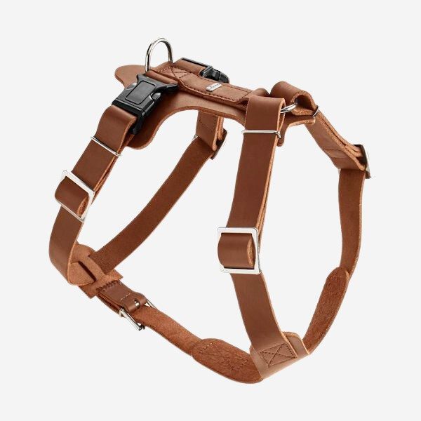 Aalborg Hunter Y Sele i Læder - Ergonomisk Hundesele