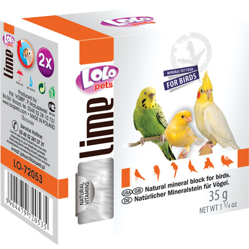 Lolo Pets Kalksten til Fugle med Mineraler - Sundhedsfokus