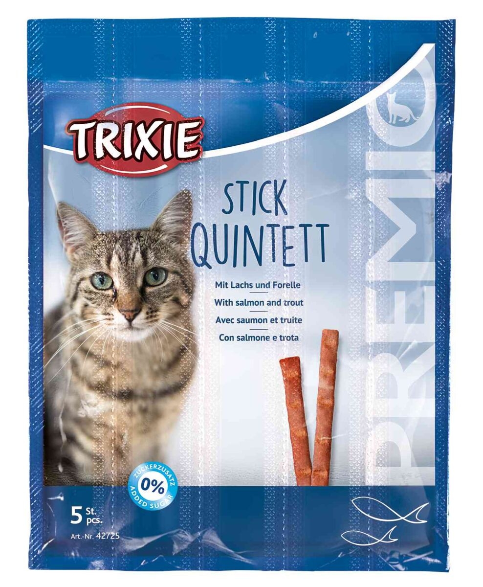 Premio Quadro Sticks til Kat - 5 stk. med 95% kød