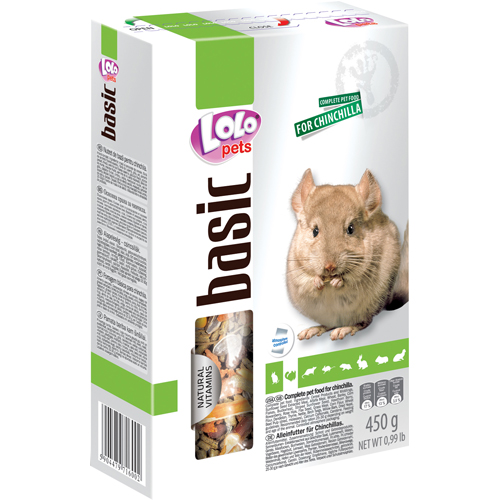 Lolo Pets Chinchilla Foder - Komplet Blanding 450g