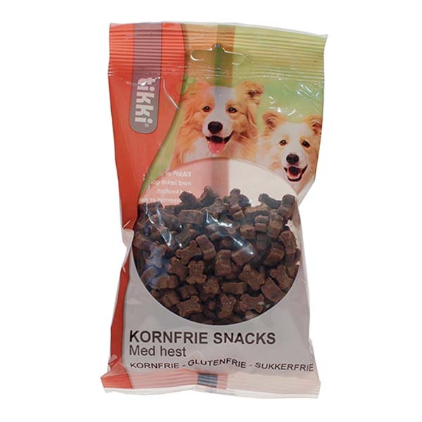 Kornfri hundegodbidder med hest fra Tikki - 150g