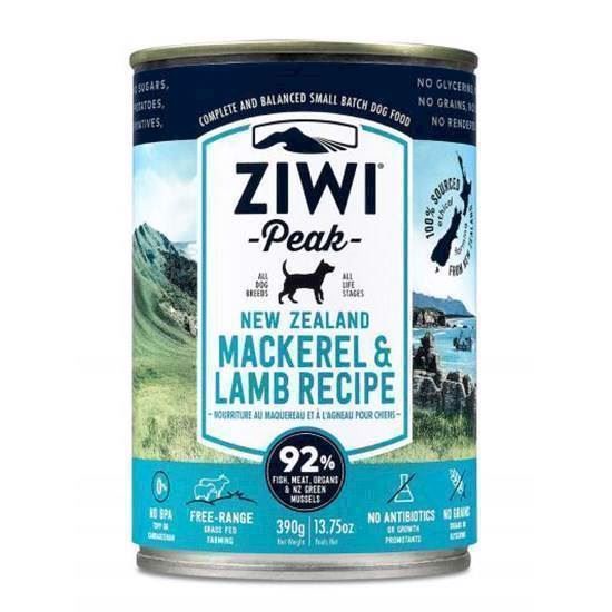 Ziwipeak Dåsemad med Makrel og Lam 390g - Premium Hundefoder