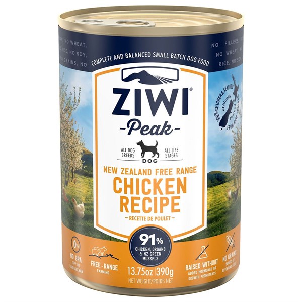 Ziwipeak Dåsemad til Hunde - Kylling 390g Premium Foder
